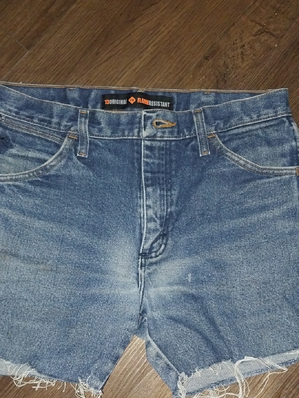 Wrangler Men's Vintage, Faded Denim Shorts